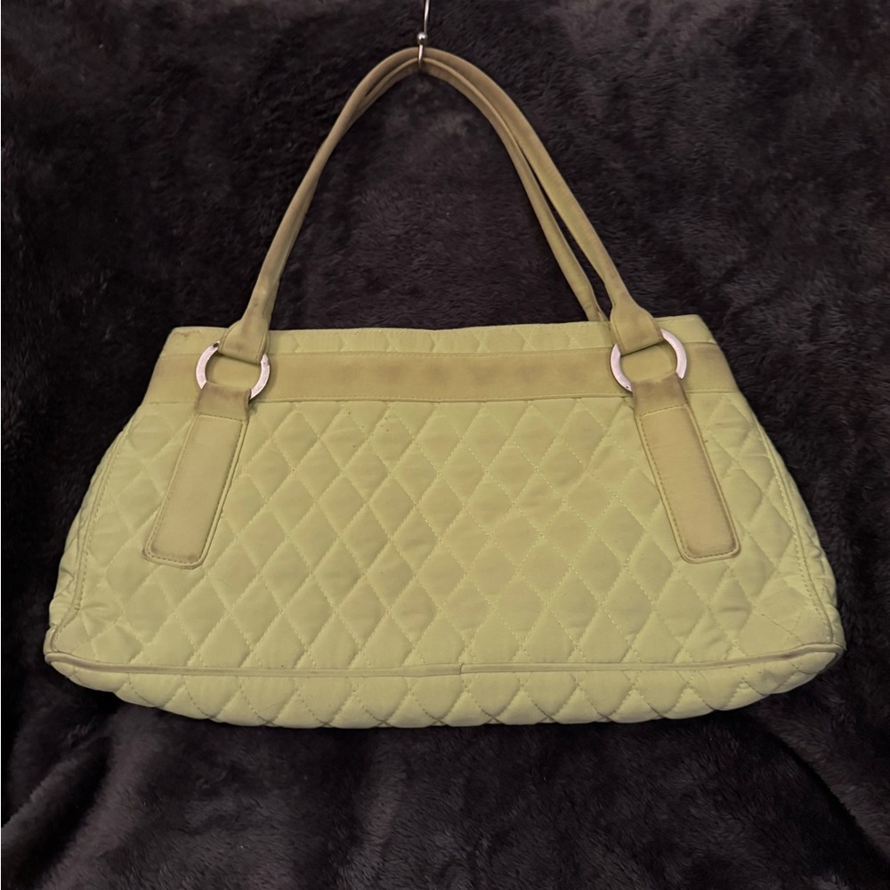 Vera Bradley Quilted Green Shoulder Bag